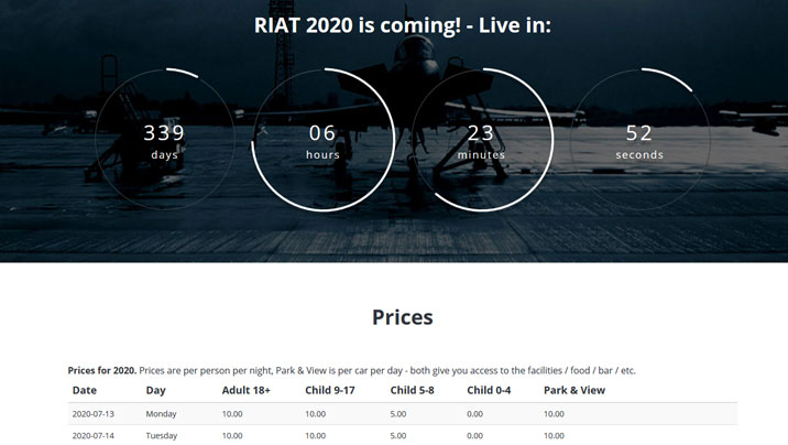 Portfolio Image for Fairford Airshow Camping